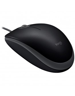 LOGITECH B110 Corded Mouse - SILENT - BLACK - USB