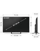 Sharp 32HF3865E, 32 QLED Google TV, FHD 1920x1080 