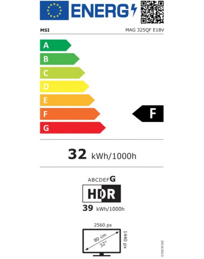 MSI MAG 325QF E18V, 31.5, 180Hz, Rapid VA, 2560 x 