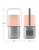 Тонколона Kisonli Q6 Plus, Bluetooth, AUX, SD, FM, RGB, Сребрист - 22282