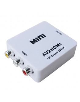 Конвертор No brand AV към HDMI, Бял - 18257