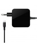 Адаптер DeTech, 65W, Type-C, Черен - 329