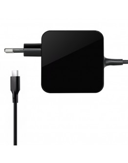 Адаптер DeTech, 65W, Type-C, Черен - 329