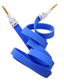 Аудио кабел DeTech 3.5mm М/М, Flat, 1m -18235