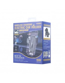 Универсална стойка за телефон Remax RM-C31, Безжично зареждане, Черен - 40533