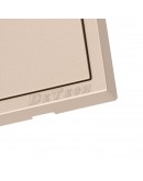 Троен електрически ключ DeTech DE-9227-03, С рамка, Мат, Схема 1, 10А, 250V, За вграждане, IP20, Златист - 75122