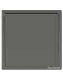 Единичен електрически ключ DeTech DE-9227-01, С рамка, Мат, Схема 1, 10A, 250V, За вграждане, IP20, Сив - 75134