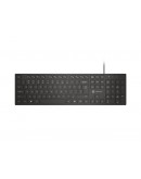 Natec Keyboard Herring Glow US, Black, Slim