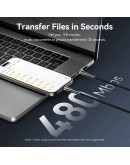 Vention кабел Cable - USB2.0 Type-C to Type-C - 5A Fast Charging, 240W, PD3.1, 1.2m -  CTYBAV