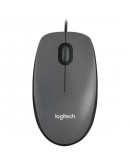 LOGITECH M100 Corded Mouse - BLACK -