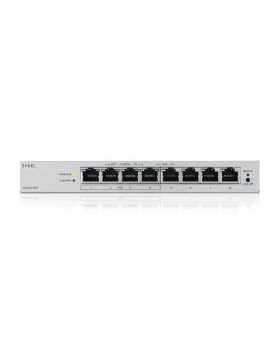 ZyXEL GS1200-8HP v3, 8 Port Gigabit PoE+ webmanage