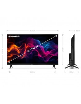 Sharp 32GF3265E, 32 Full HD QLED Google TV, 1920x1