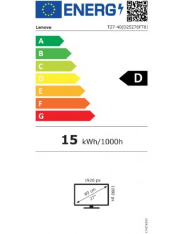 Монитор Lenovo ThinkVision T27-40 27 IPS, WLED, 1920x1080,