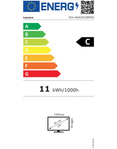 Монитор Lenovo ThinkVision E24-40 23.8 IPS, WLED, 1920x108