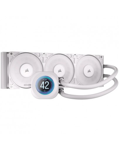 CORSAIR NAUTILUS 360 LCD White, 360mm Radiator,