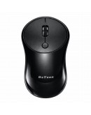 Мишка DeTech D12WL, Безжична, USB, Черен - 782