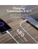 Vention Кабел USB 2.0 Type-C to Type-C - 1M White 3A Fast Charge - TAXWF