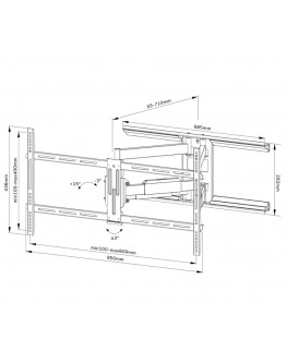 Neomounts Screen Wall Mount (full motion, 3 pivots