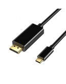VCom кабел Cable Type-C to DisplayPort - Black - CU422C-1.8m