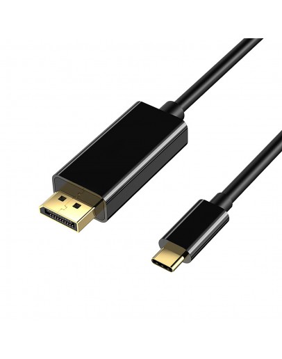 VCom кабел Cable Type-C to DisplayPort - Black - CU422C-1.8m