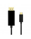 VCom кабел Cable Type-C to DisplayPort - Black - CU422C-1.8m