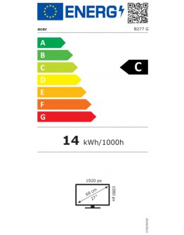 Монитор Acer Vero B277Gbmiprx, 27 IPS LED, ZeroFrame FHD (