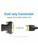 Vention Адаптер Adapter DVI M / HDMI F Gold plated - AILB0