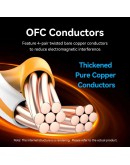 Vention Кабел LAN SFTP Cat.8 Patch Cable - 5.0M Black 40Gbps - IKABJ