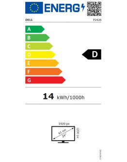 Монитор Dell P2426, 24 WUXGA Flat Screen, IPS Anti-Glare, 