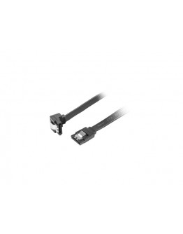 Lanberg SATA DATA III (6GB/S) F/F cable 50cm metal clips angled