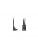 Lanberg SATA DATA III (6GB/S) F/F cable 50cm metal clips angled