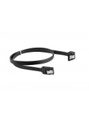 Lanberg SATA DATA III (6GB/S) F/F cable 50cm metal clips angled