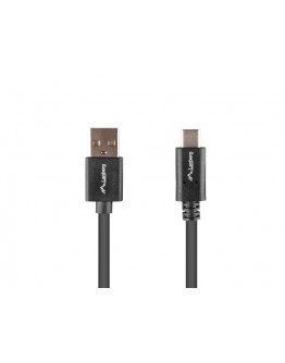 Lanberg USB-C(M) -> USB-A(M) 2.0 cable 1m QC