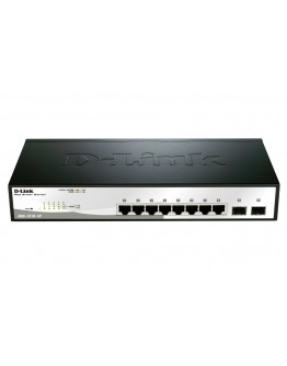 D-Link 10-Port Gigabit Smart Switch with 2 SFP por