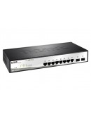 D-Link 10-Port Gigabit Smart Switch with 2 SFP por