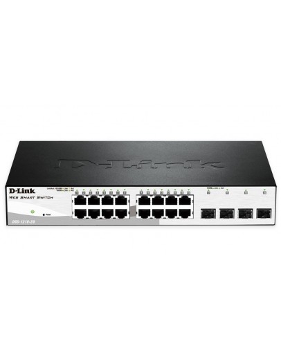 D-Link 16 10/100/1000 Base-T port with 4 x 1000Bas