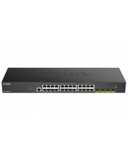 D-Link 24-port Gigabit Smart Managed Switch with 4