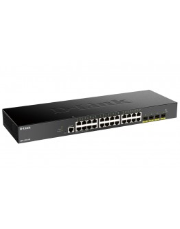 D-Link 24-port Gigabit Smart Managed Switch with 4