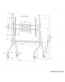 Neomounts Move Go TV trolley 55-86