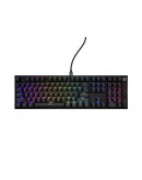 Genesis Mechanical Gaming Keyboard Thor 404 Black RGB Backlight Outemu Peach Silent