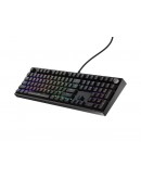 Genesis Mechanical Gaming Keyboard Thor 404 Black RGB Backlight Outemu Peach Silent