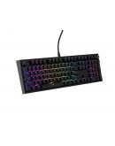 Genesis Mechanical Gaming Keyboard Thor 404 Black RGB Backlight Outemu Peach Silent