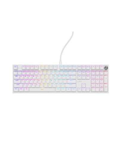 Genesis Mechanical Gaming Keyboard Thor 404 White RGB Backlight Gateron Yellow Pro