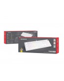 Genesis Mechanical Gaming Keyboard Thor 404 White RGB Backlight Gateron Yellow Pro