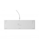 Genesis Mechanical Gaming Keyboard Thor 404 White RGB Backlight Gateron Peach Silent