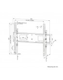 Neomounts Level-750 Heavy duty wall mount 43-98