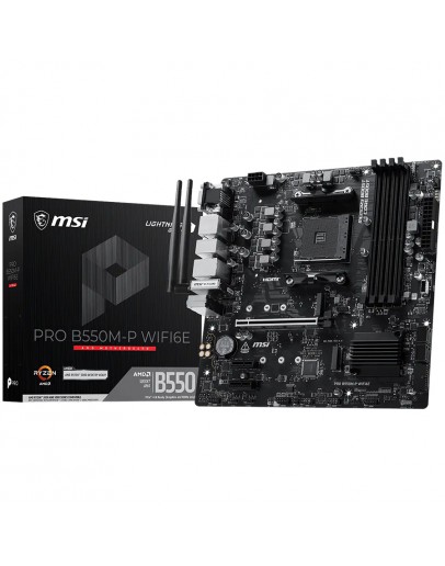 MSI PRO B550M-P WIFI6E, M-ATX, Socket AM4, 4