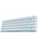 ROYAL KLUDGE RK61 White Gaming Keyboard Red switch