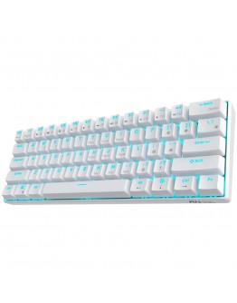 ROYAL KLUDGE RK61 White Gaming Keyboard Red switch