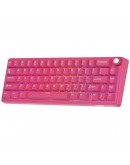 ROYAL KLUDGE R65 Berry Red Gaming Keyboard Cream